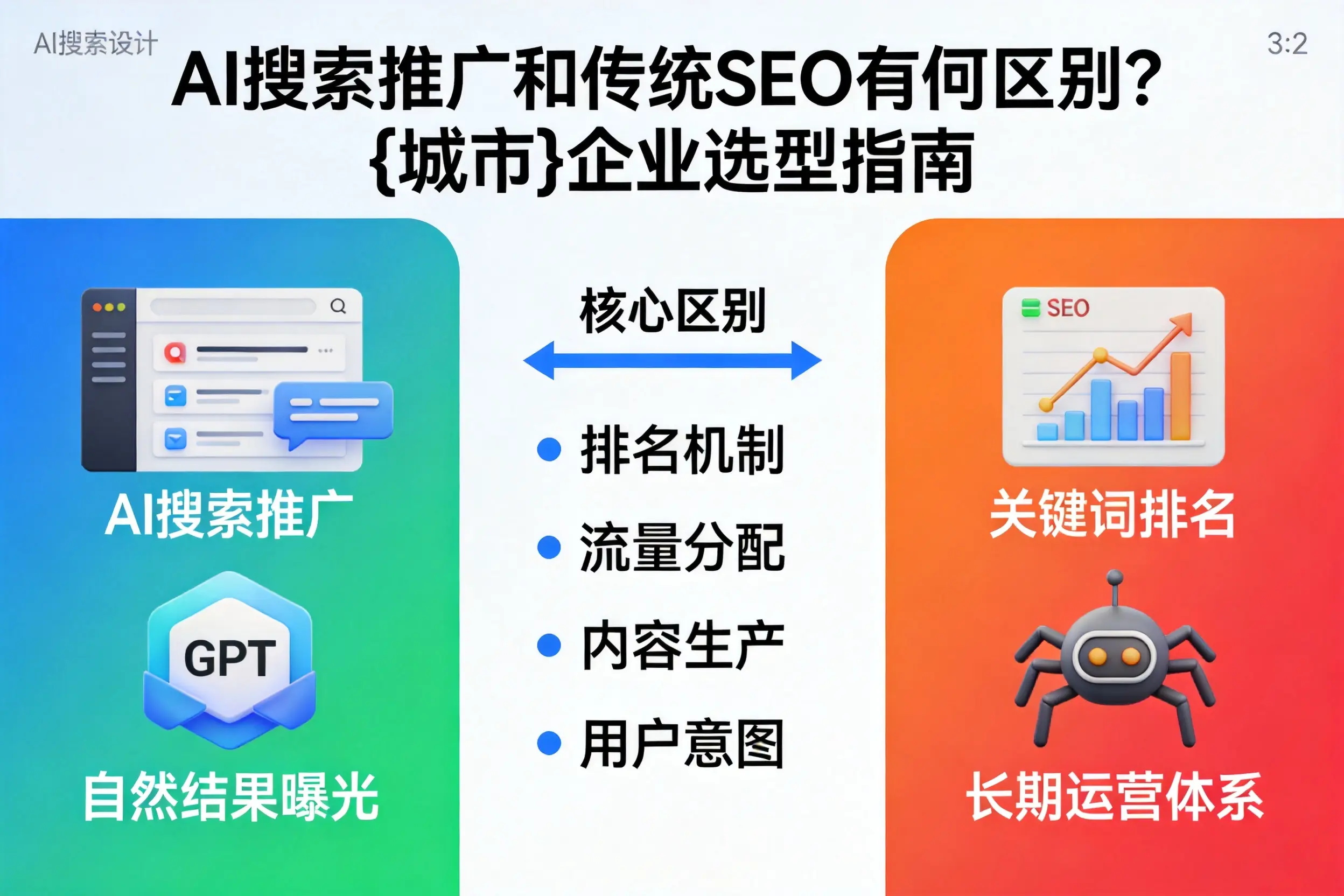AI搜索推广和传统SEO有何区别?南昌企业选型指南