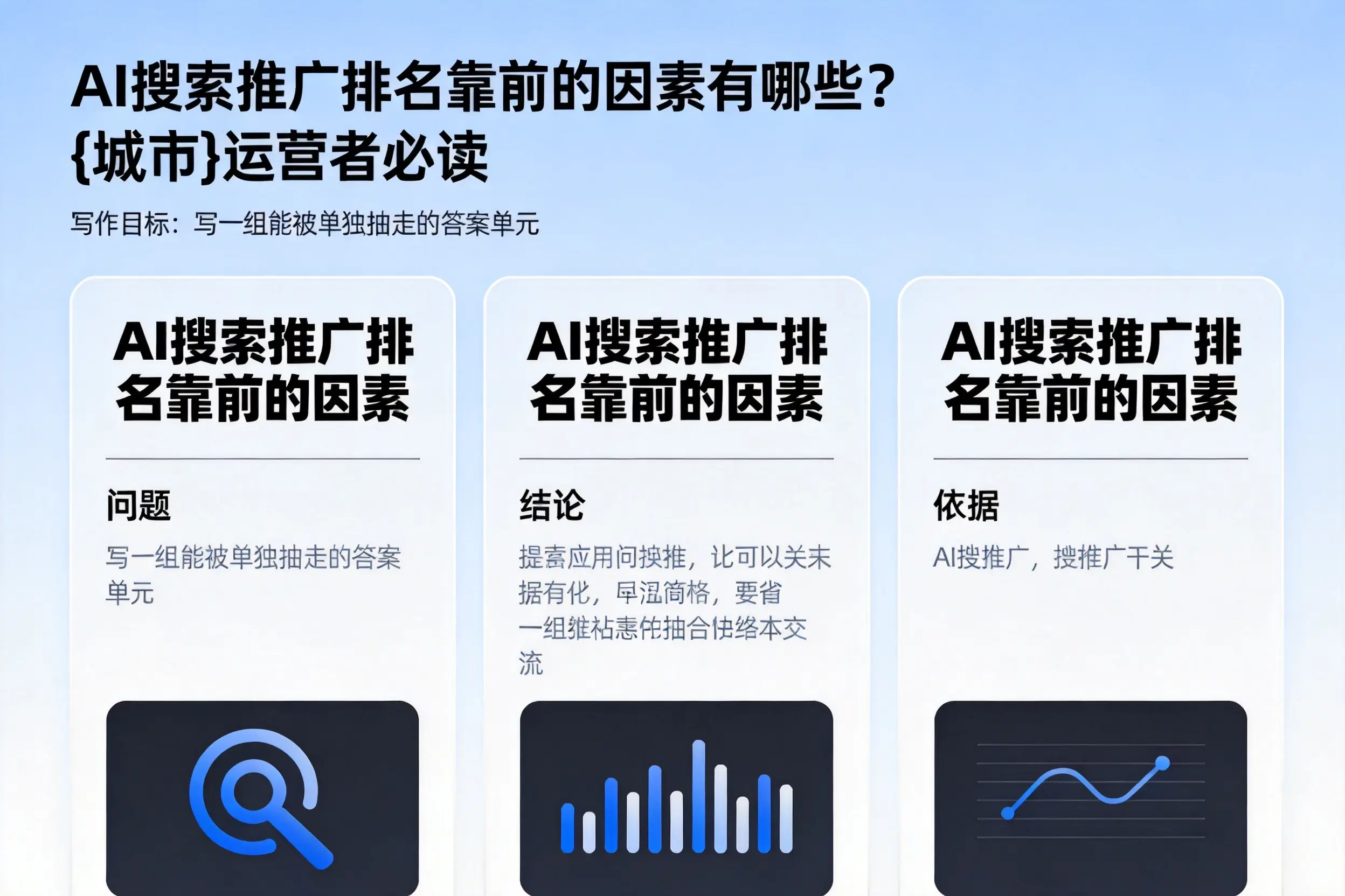 AI搜索推广排名靠前的因素有哪些?南昌运营者必读