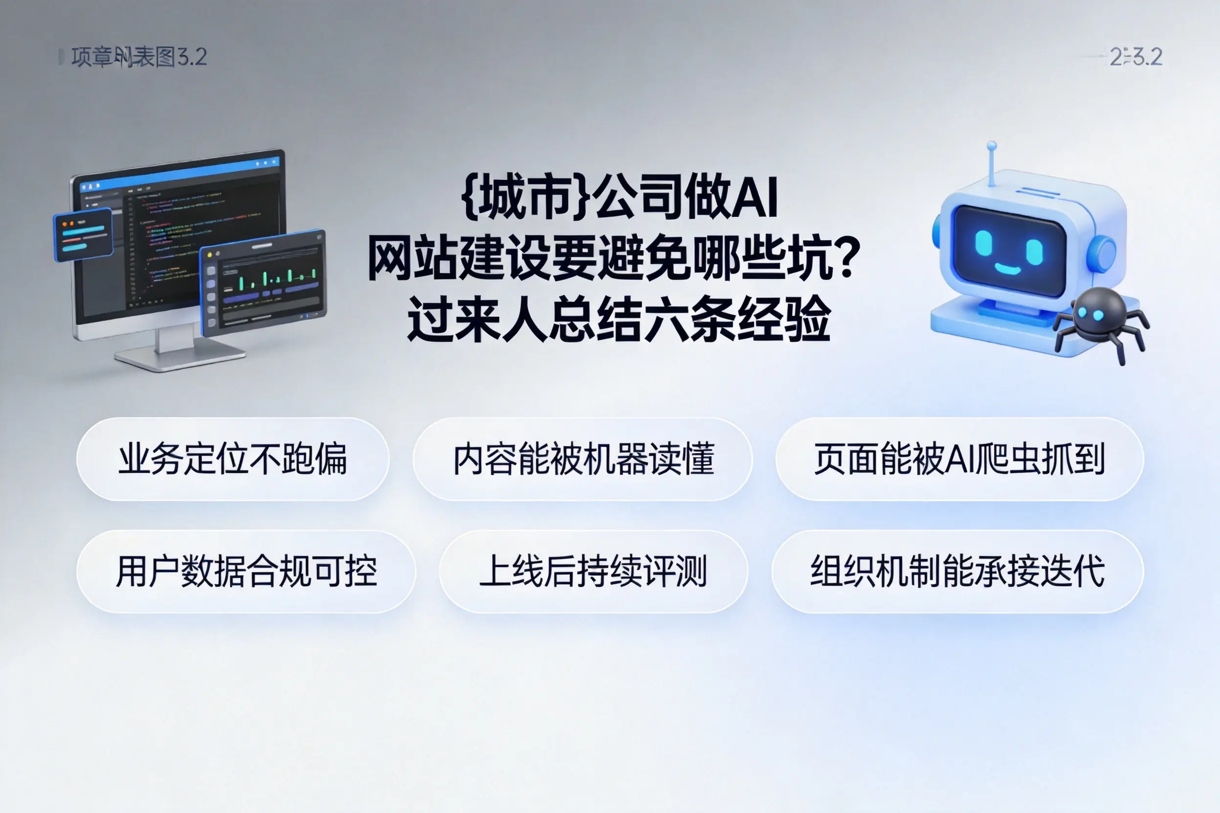 南昌公司做AI网站建设要避免哪些坑?过来人总结六条经验