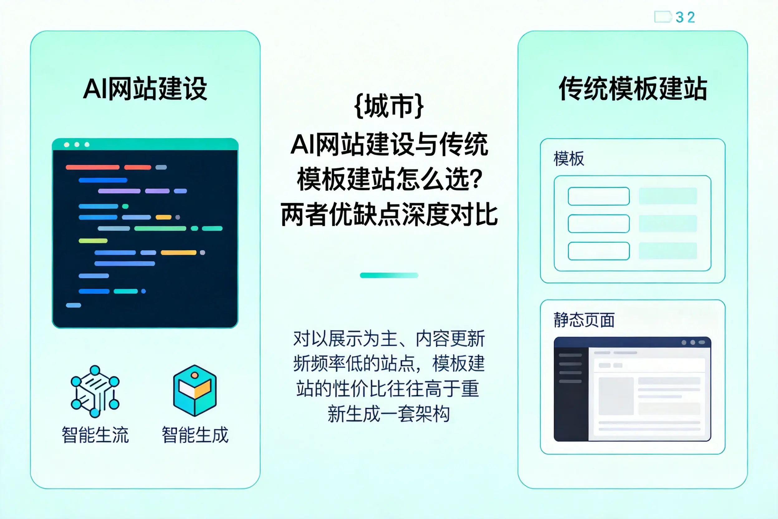 南昌AI网站建设与传统模板建站怎么选?两者优缺点深度对比