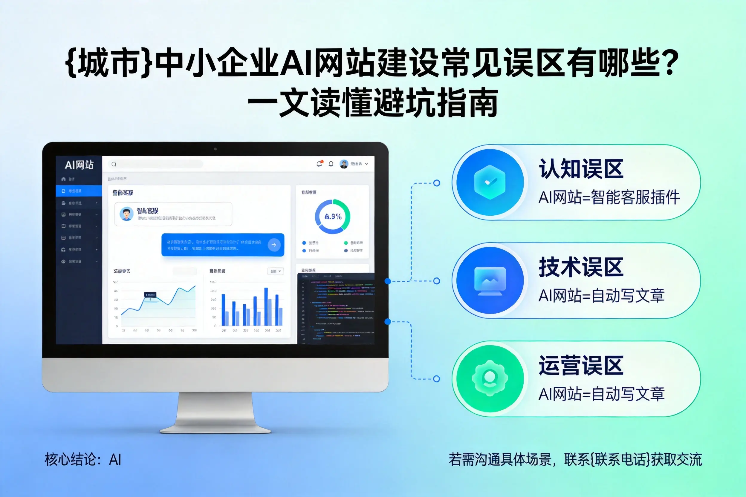 南昌中小企业AI网站建设常见误区有哪些?一文读懂避坑指南