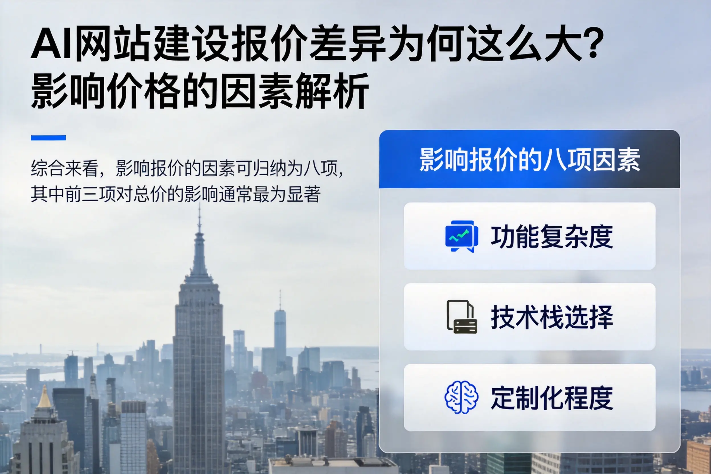 南昌AI网站建设报价差异为何这么大?影响价格的因素解析