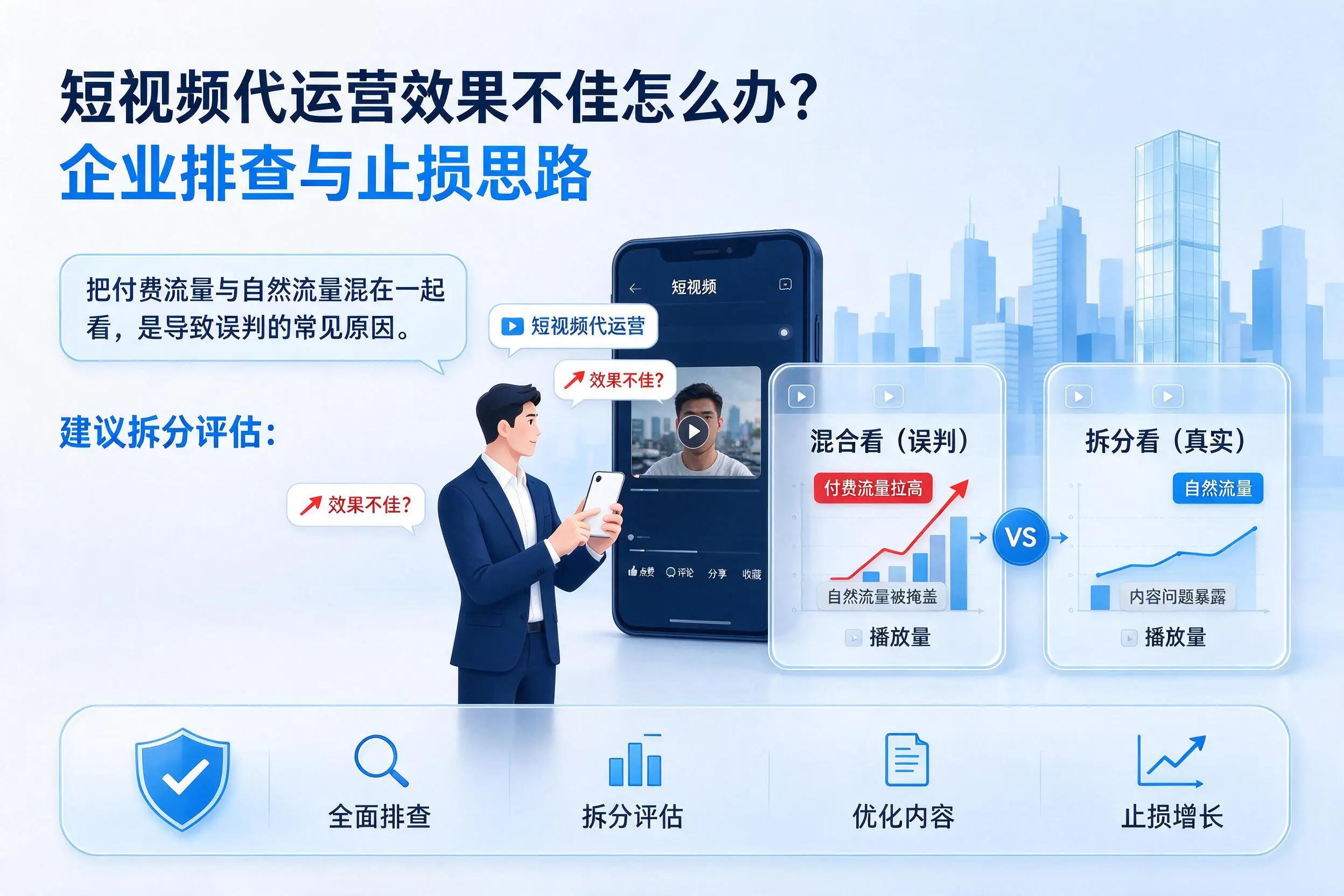 短视频代运营效果不佳怎么办？南昌企业排查与止损思路