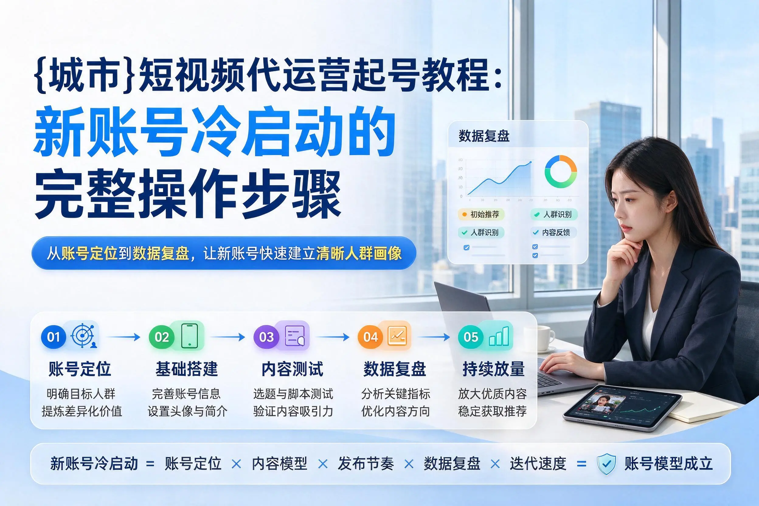 南昌短视频代运营起号教程：新账号冷启动的完整操作步骤