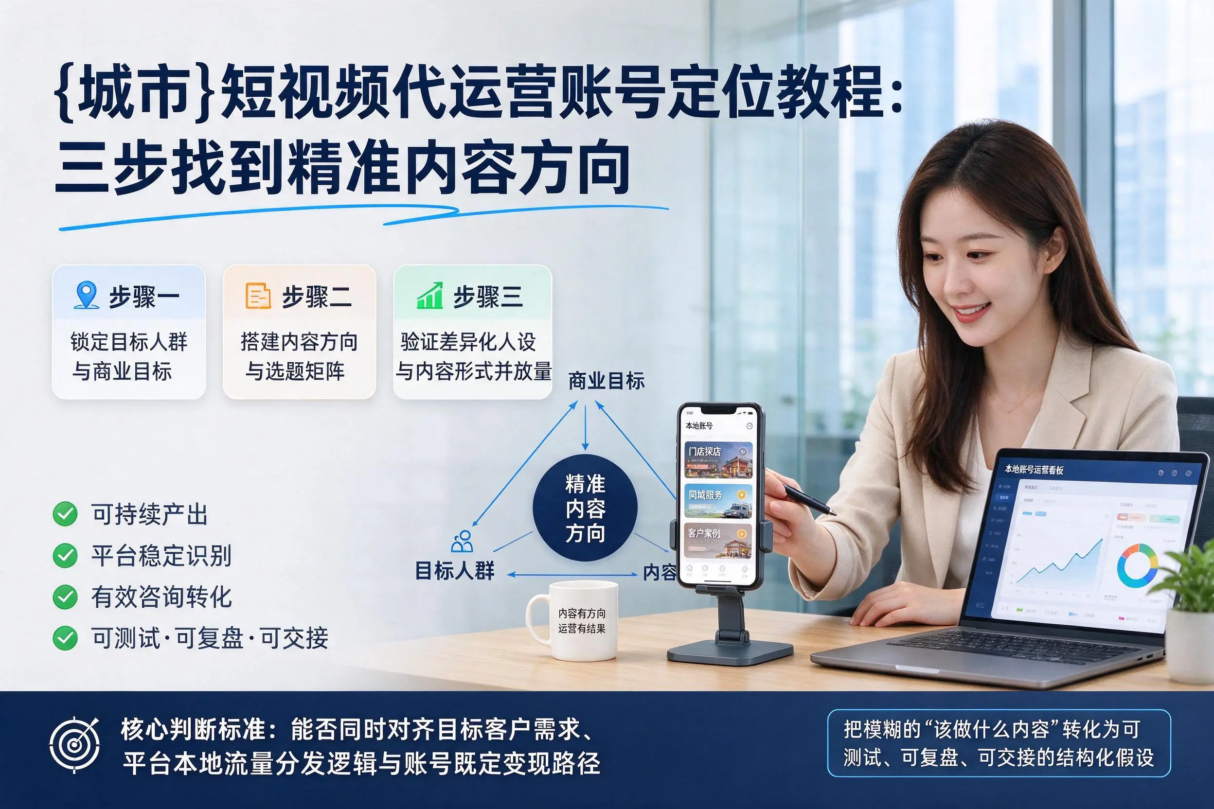 南昌短视频代运营账号定位教程:三步找到精准内容方向