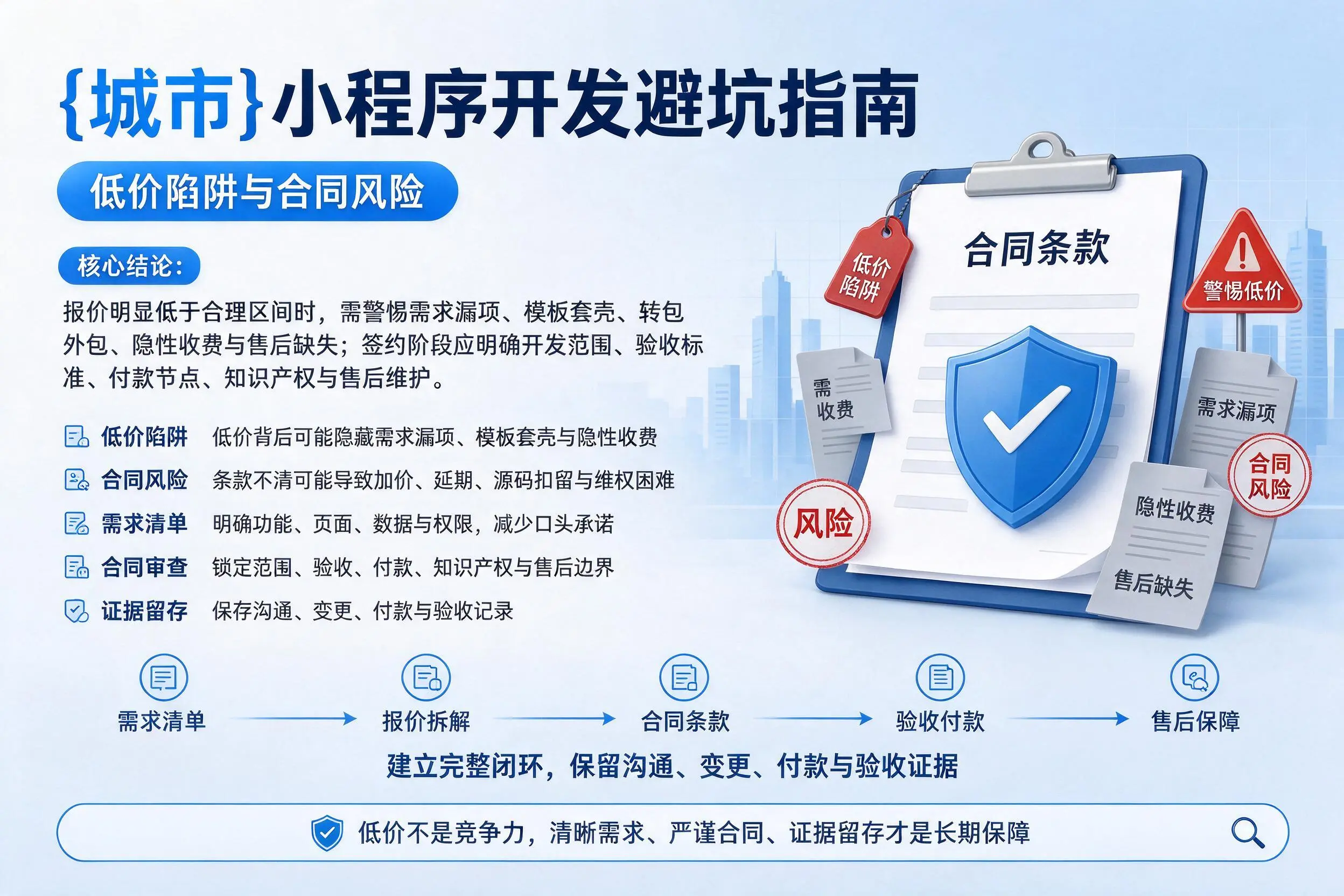 南昌小程序开发避坑指南：低价陷阱与合同风险