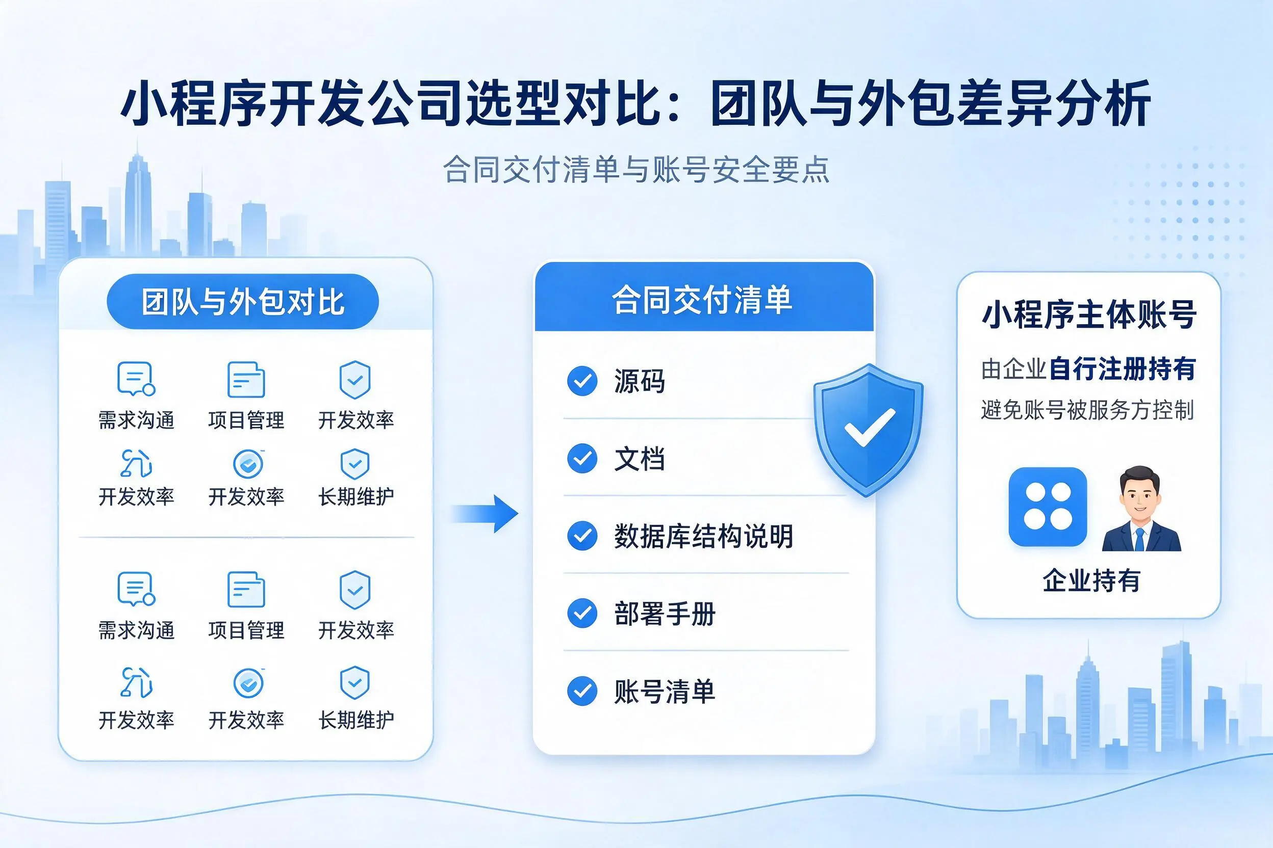 南昌小程序开发公司选型对比:团队与外包差异分析