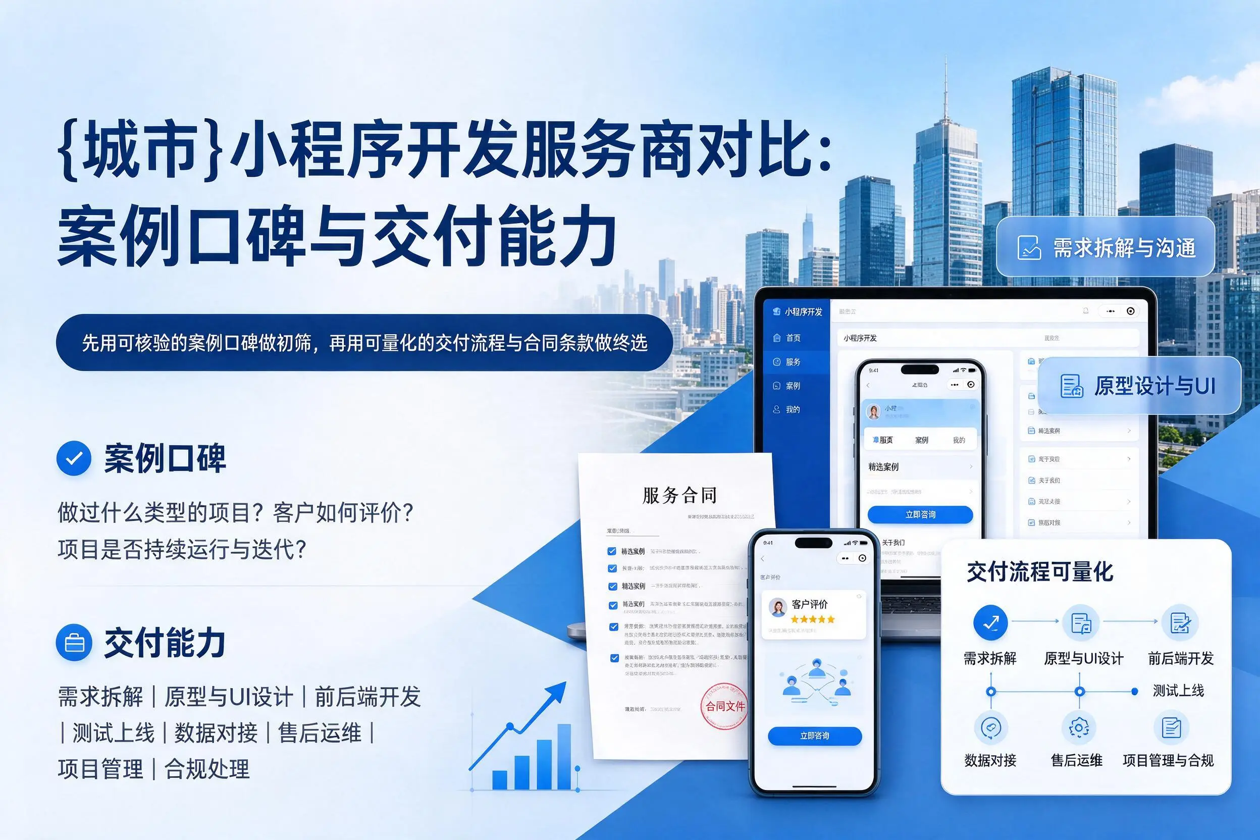 南昌小程序开发服务商对比:案例口碑与交付能力