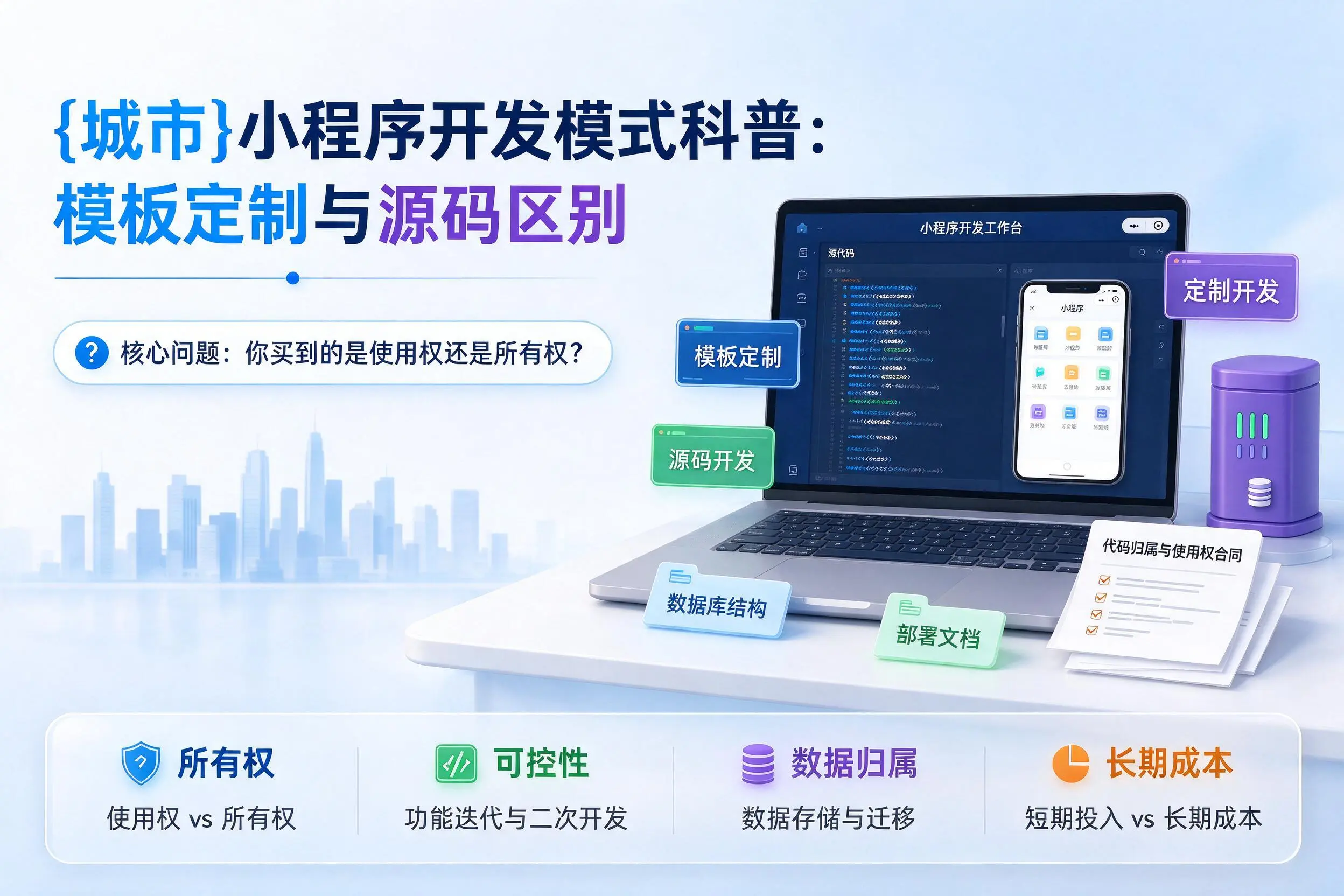 南昌小程序开发模式科普：模板定制与源码区别