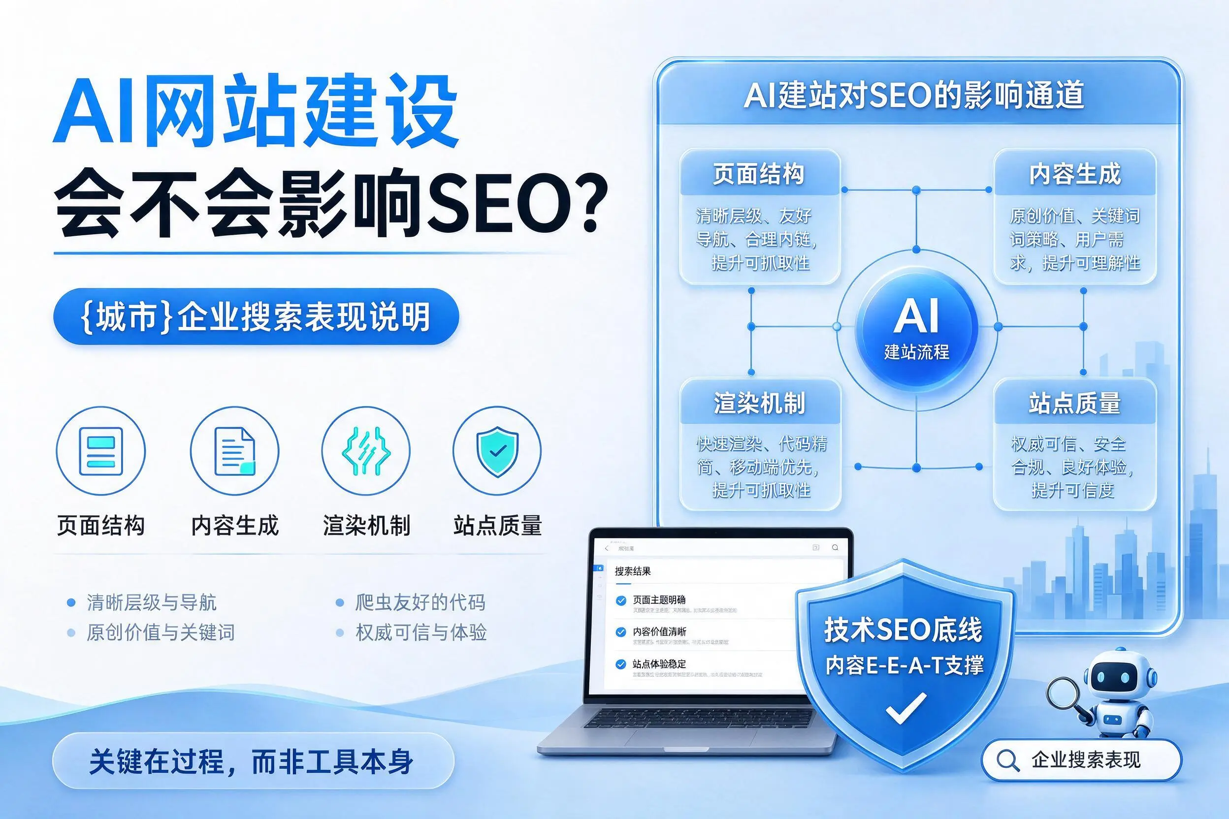 AI网站建设会不会影响SEO？南昌企业搜索表现说明