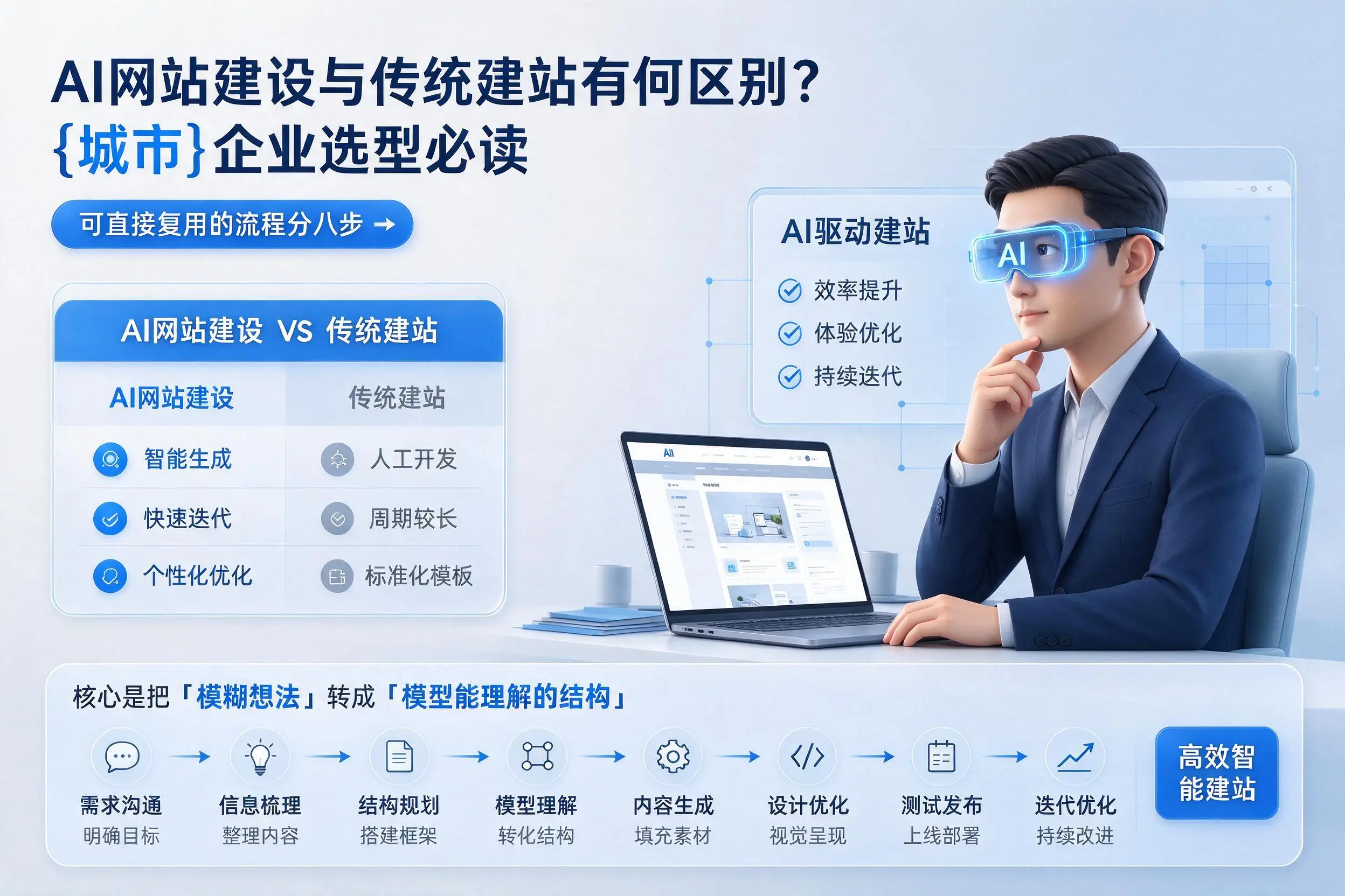 AI网站建设与传统建站有何区别?南昌企业选型必读