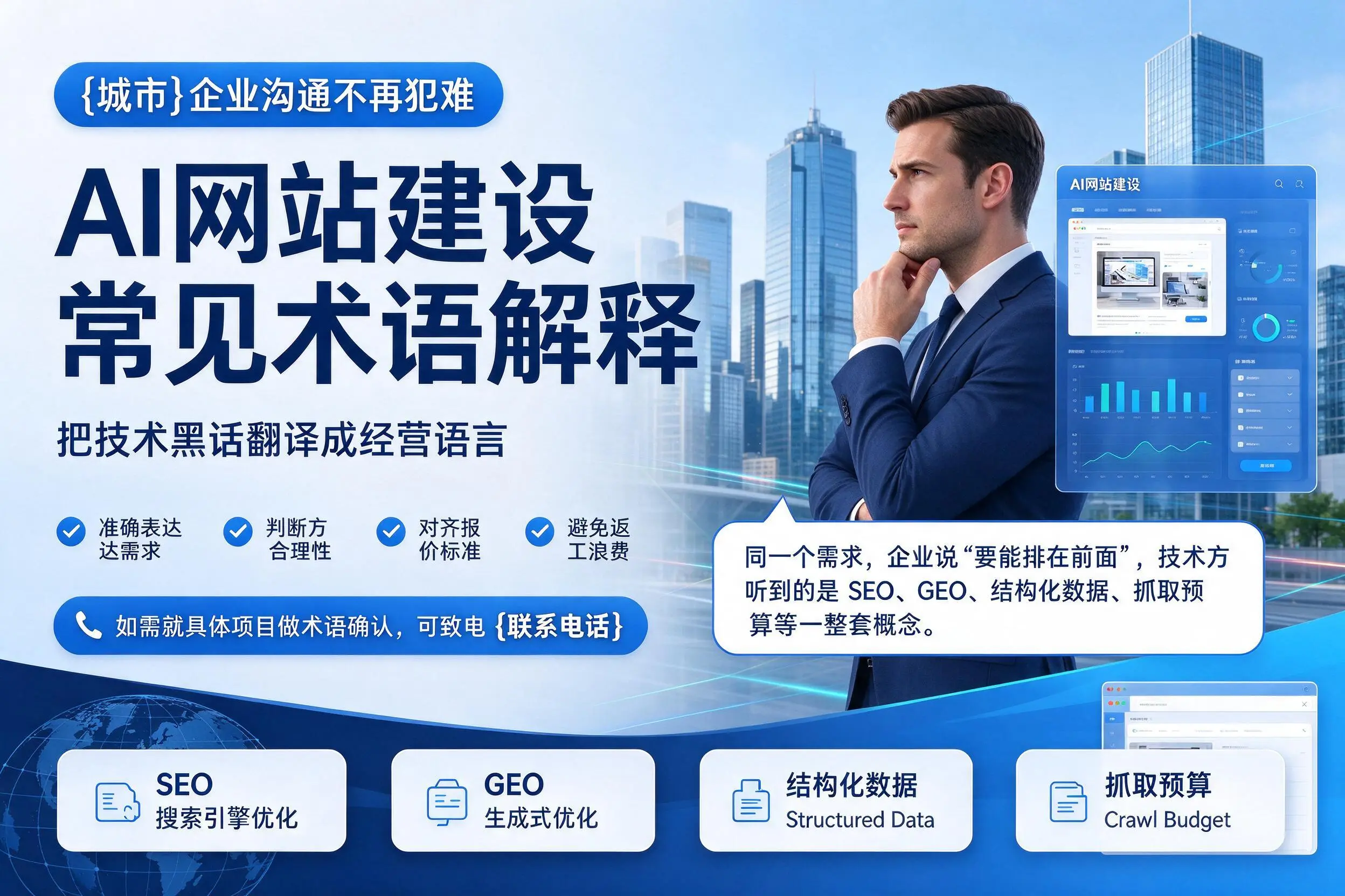 AI网站建设常见术语解释,南昌企业沟通不再犯难