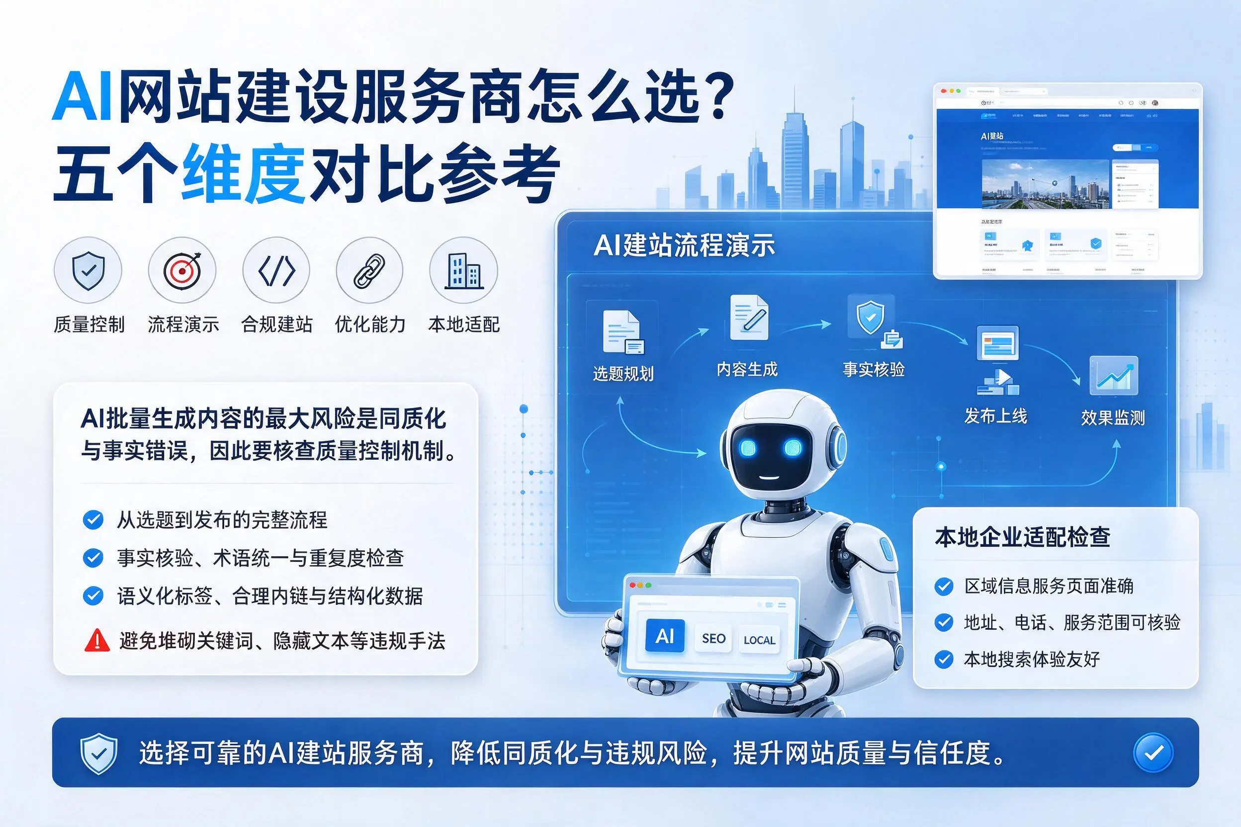 南昌AI网站建设服务商怎么选？五个维度对比参考